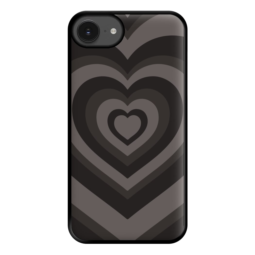 Abstract Black Heart iPhone 16e Case