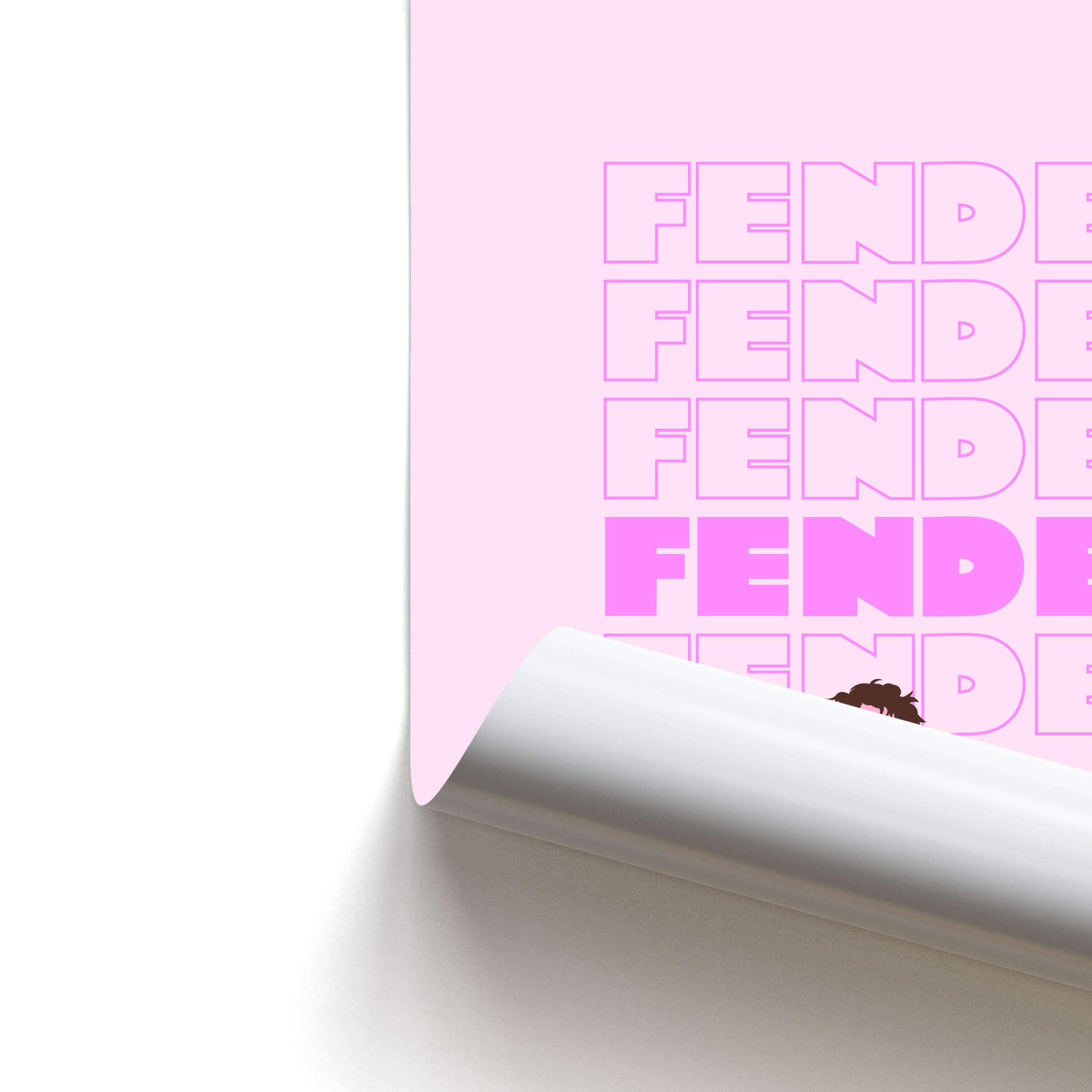 Fender Pink Sports Jersey Poster