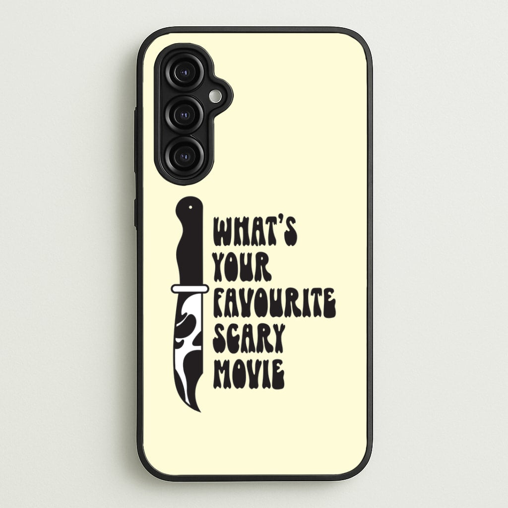 What's Your Favourite Scary Movie Trippy Galaxy A14 Case