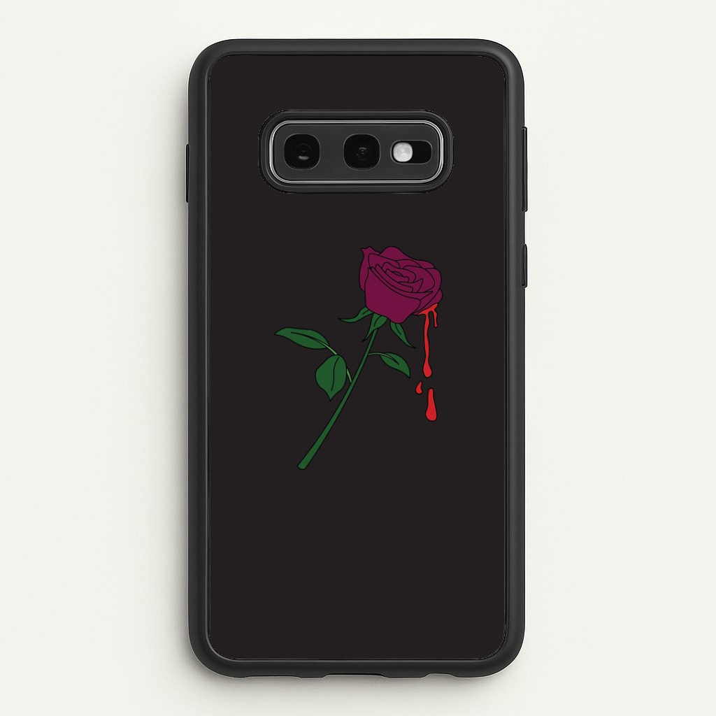 Dark Pink Rose Galaxy S10e Case