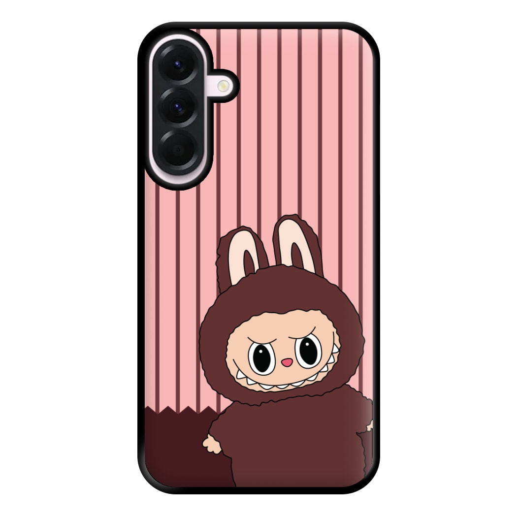 Stripey Cute Brown Monster Galaxy A36 Case