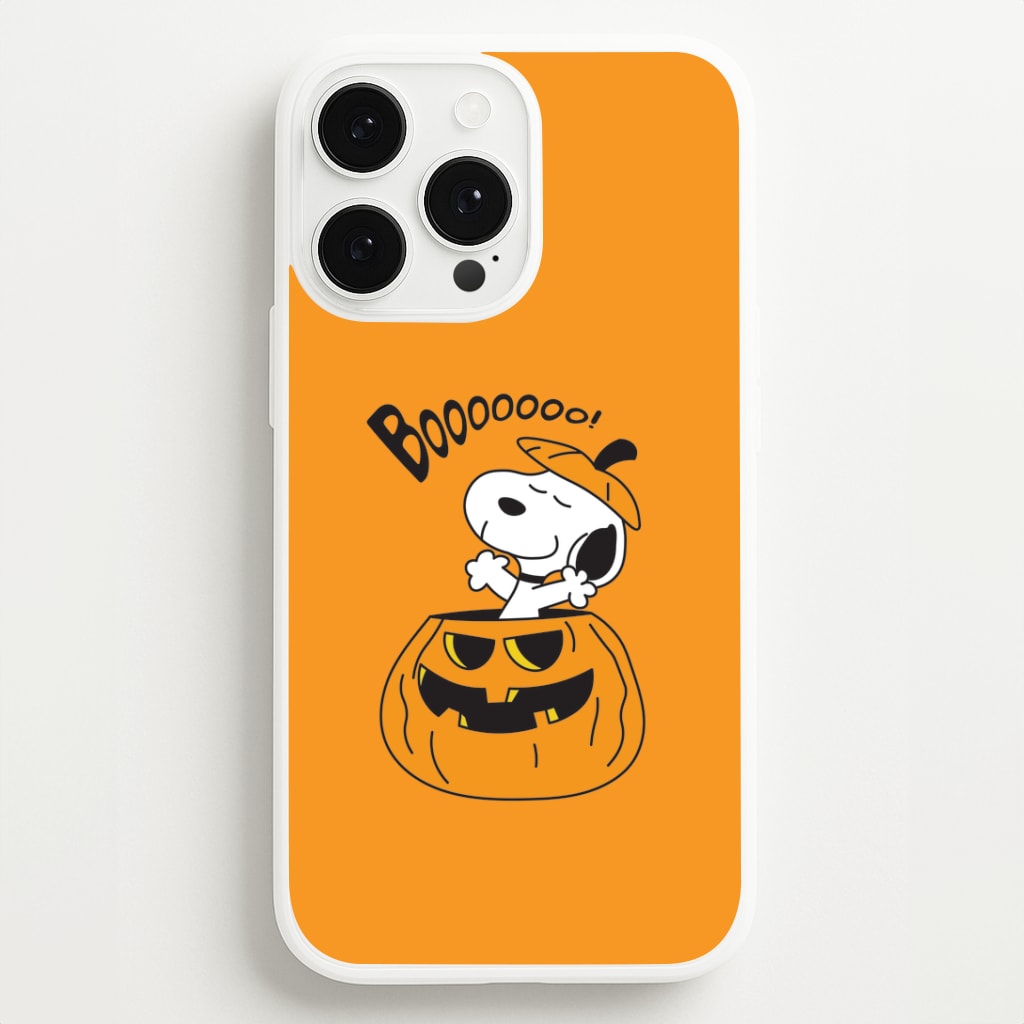 Cartoon Beagle Pumpkin iPhone 13 Pro Max Case