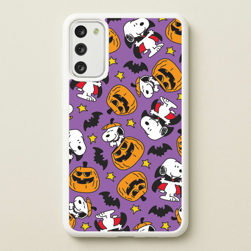 Cartoon Beagle Halloween Pattern Galaxy S20 Case
