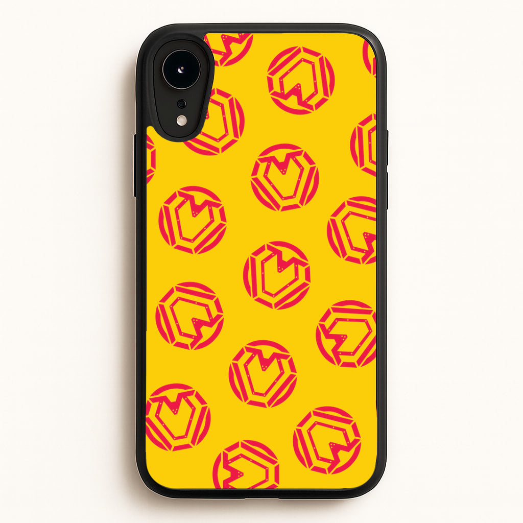 Metal Heart Pattern iPhone XR Case