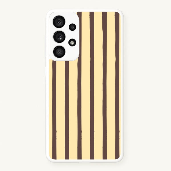 Vanilla & Chocolate Stripes Galaxy A33 Case