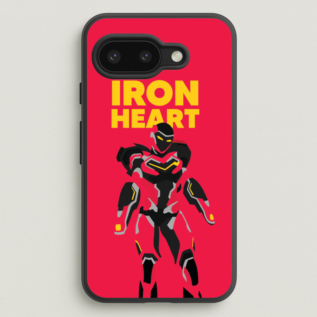 Metal Heart Hero Standing Google Pixel 9a Case