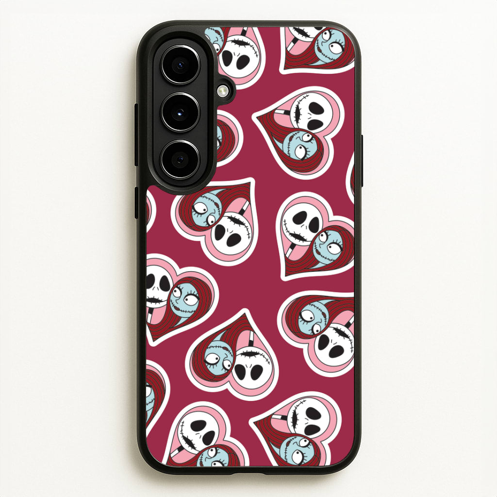 J And S Heart Pattern Galaxy A56 Case