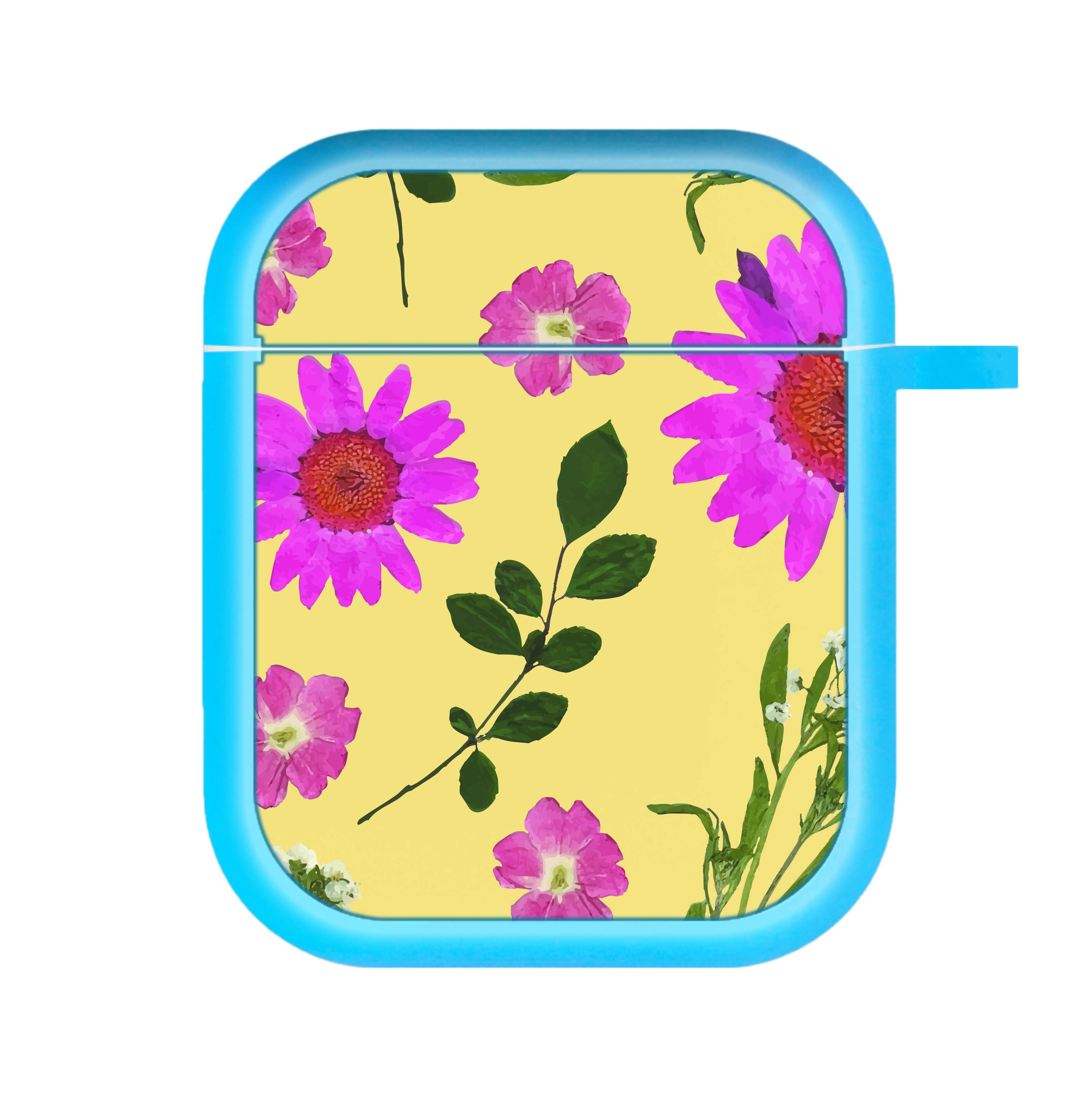 Pressed Plants Yellow AirPods Case