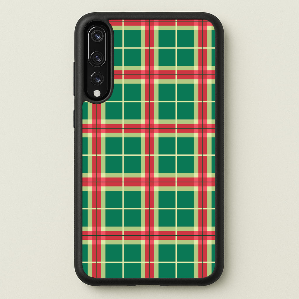 Red And Green Tartan II Christmas Pattern Huawei P20 Pro Case