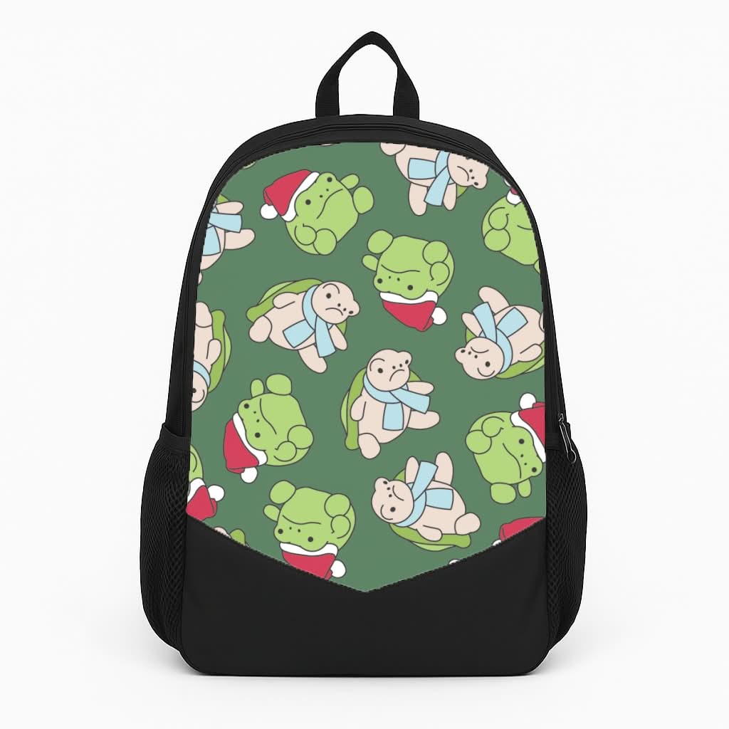 Grumpy Christmas Plushies Pattern Backpack