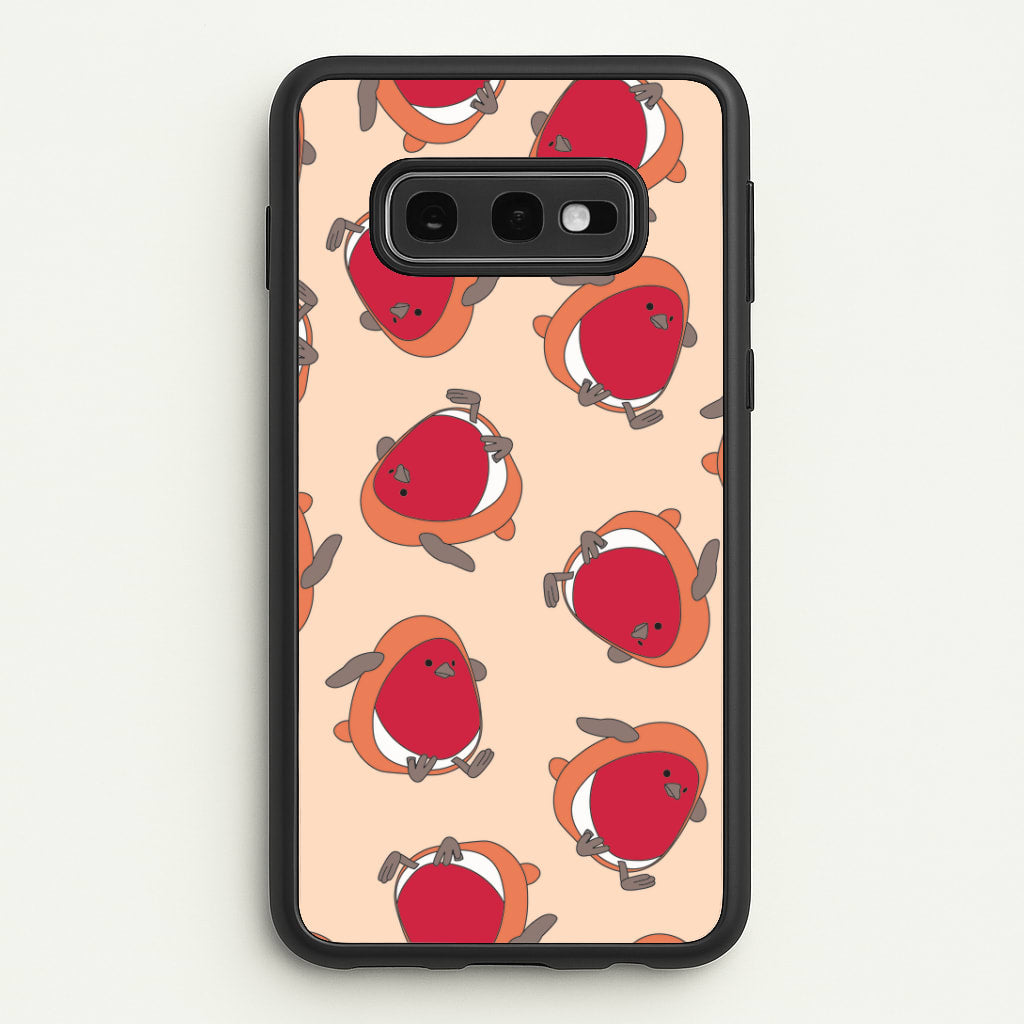 Christmas Robin Plush Pattern Galaxy S10e Case