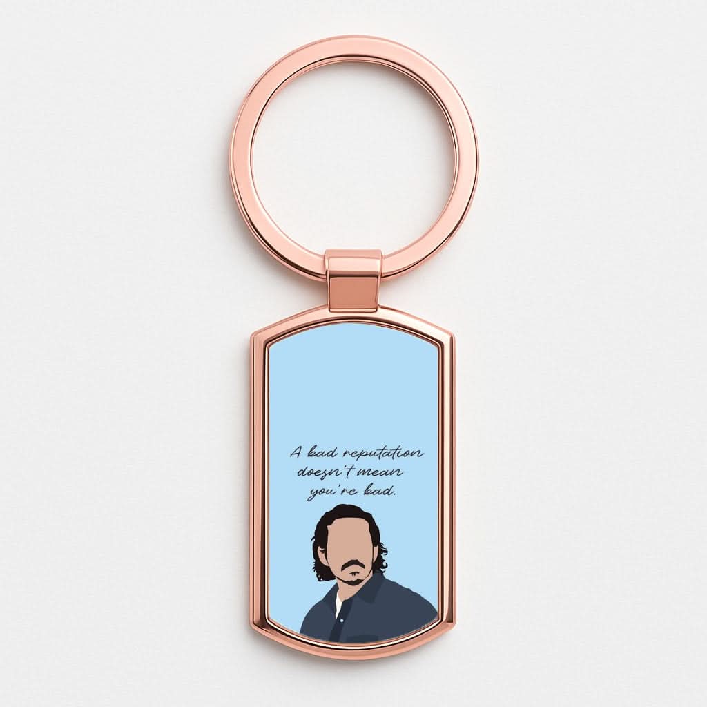 A Bad Reputation Rose Gold Keyring