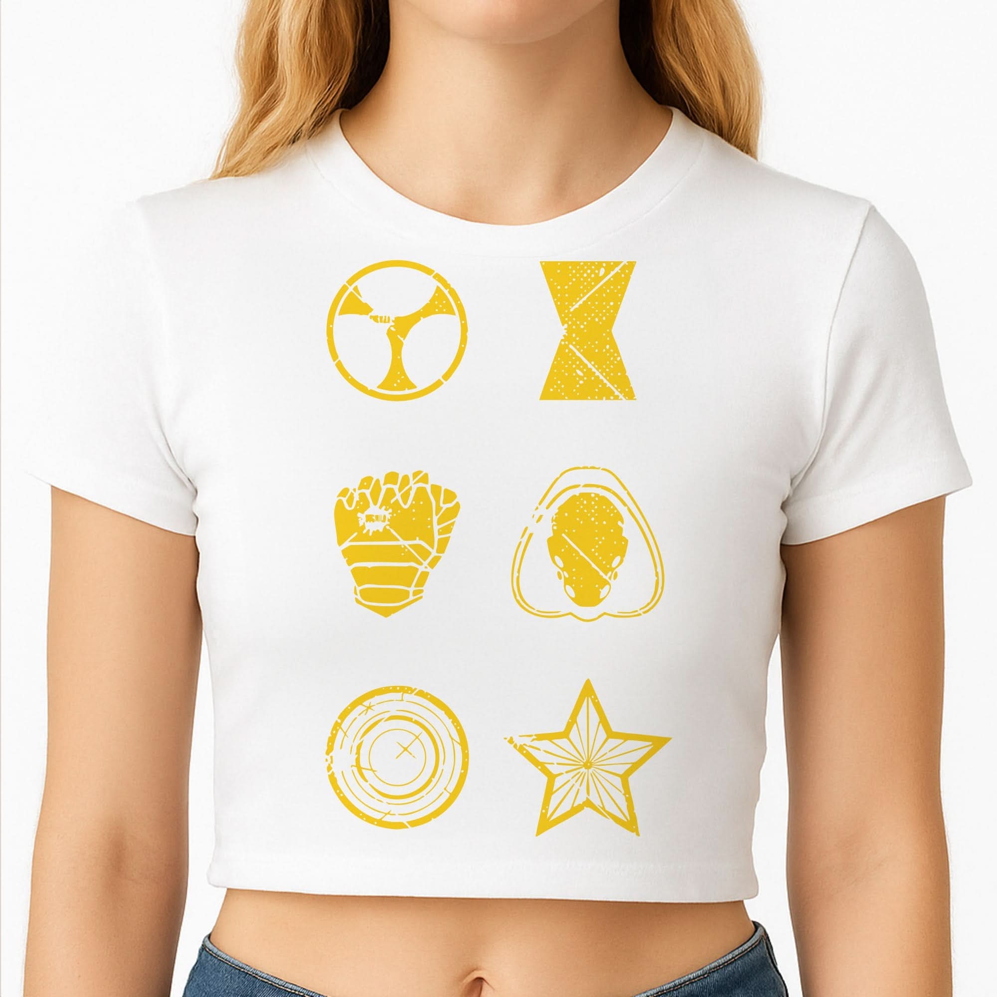 Antihero Symbols Crop Top