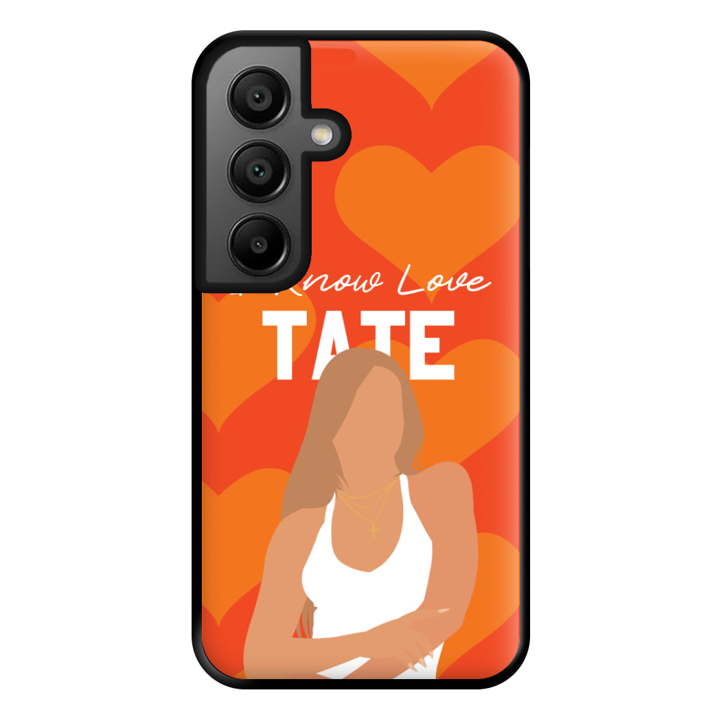 I Know Love Pattern Galaxy A56 Case