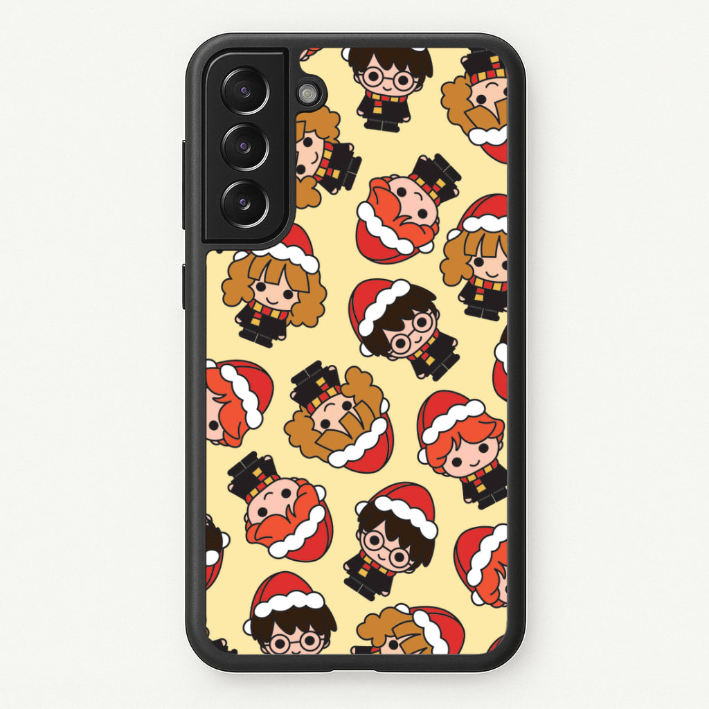 Wizards With Christmas Hats Pattern Galaxy S21 Case