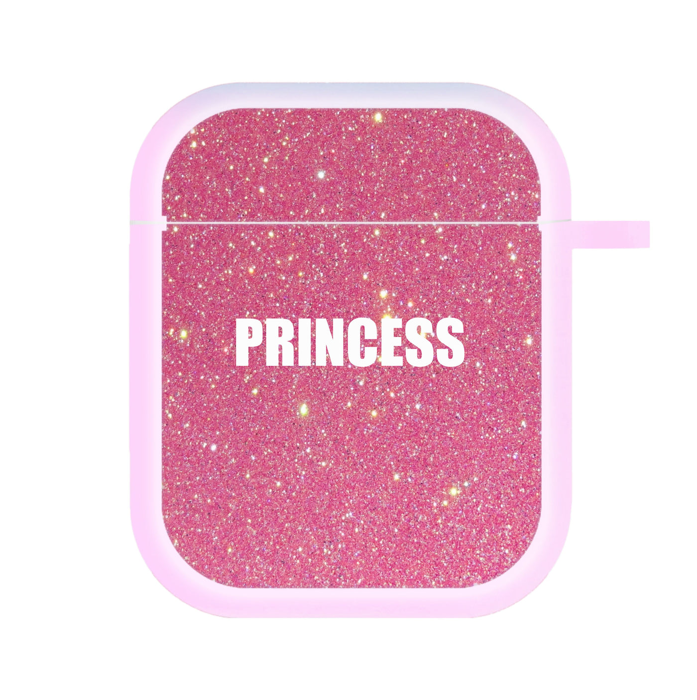 Glittery Pink Princess AirPods Case