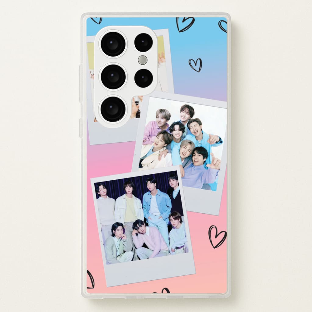 K-Pop Band Polaroid Collage Galaxy S24 Ultra Case