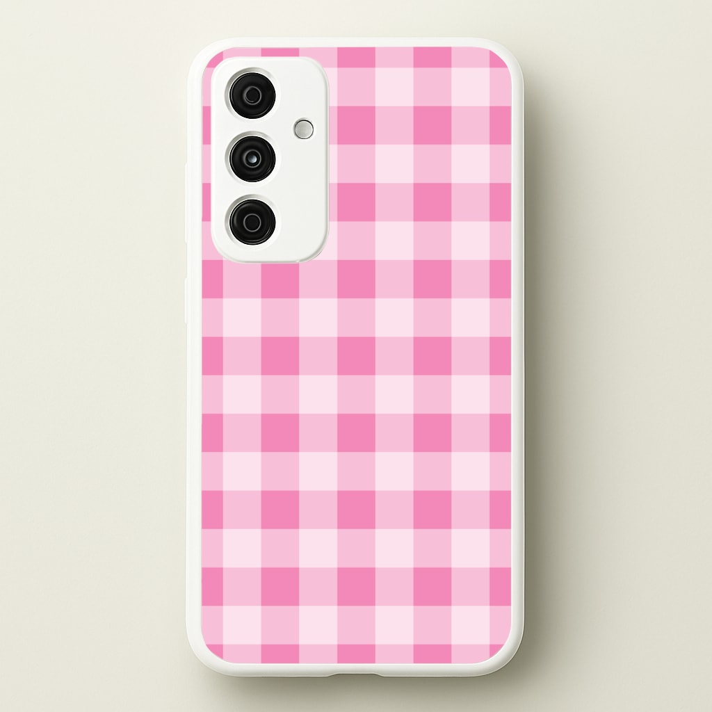 Strawberry Gingham Galaxy A55 Case
