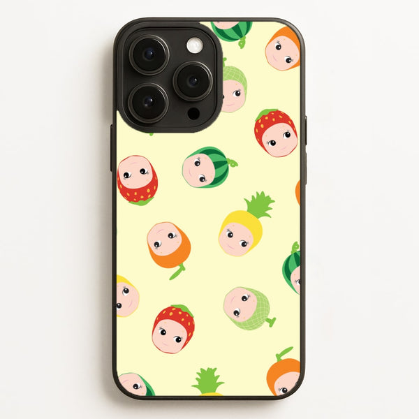 Fruit Angels Pattern iPhone 16 Pro Case