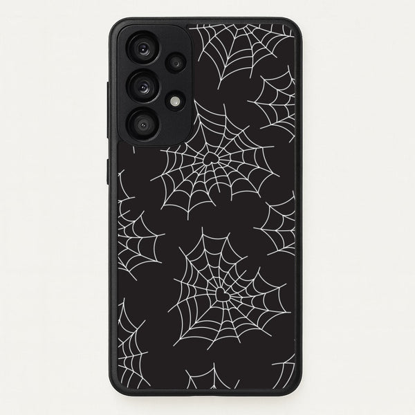 Spiderweb Hearts Pattern Galaxy A53 Case