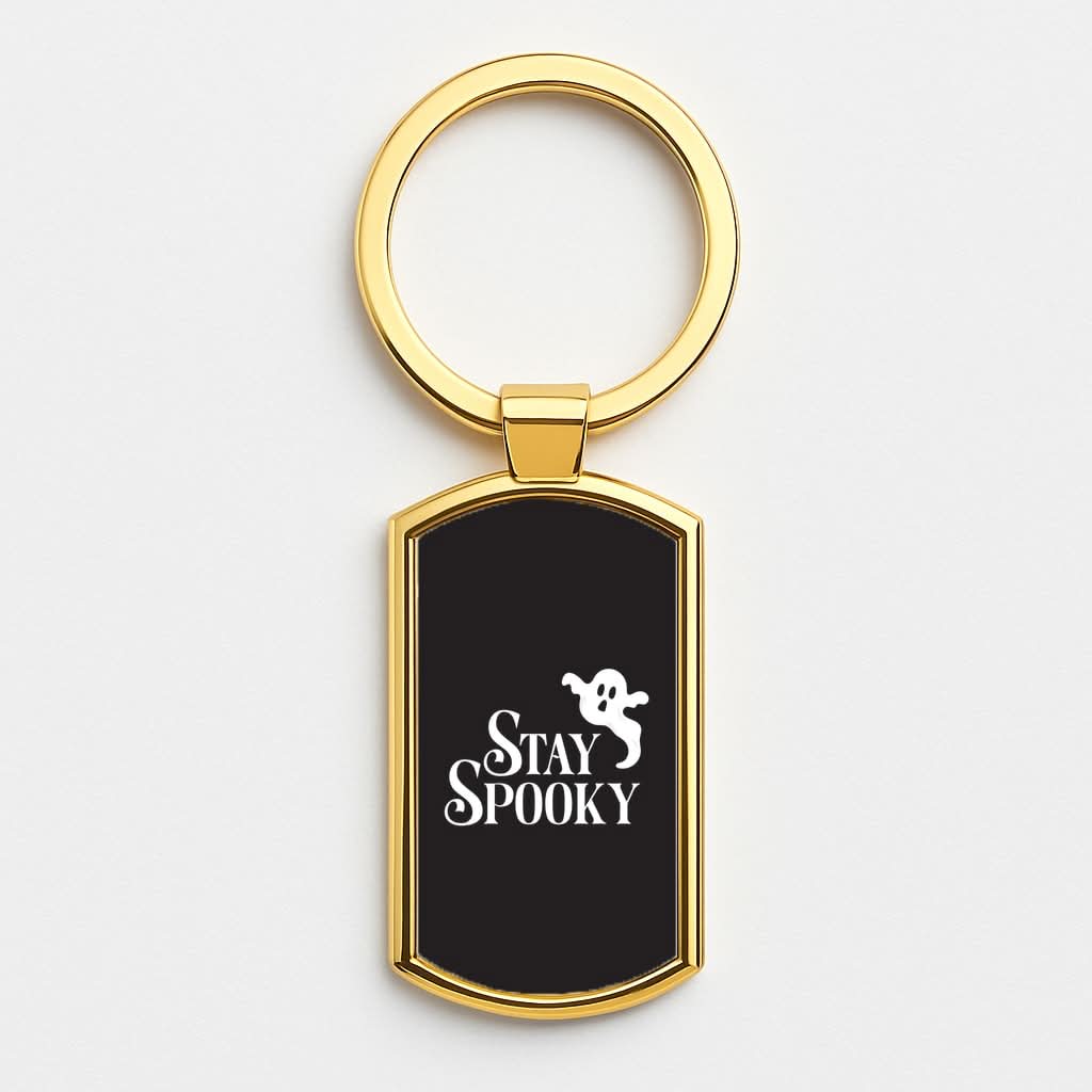 Stay Spooky Gold Keyring