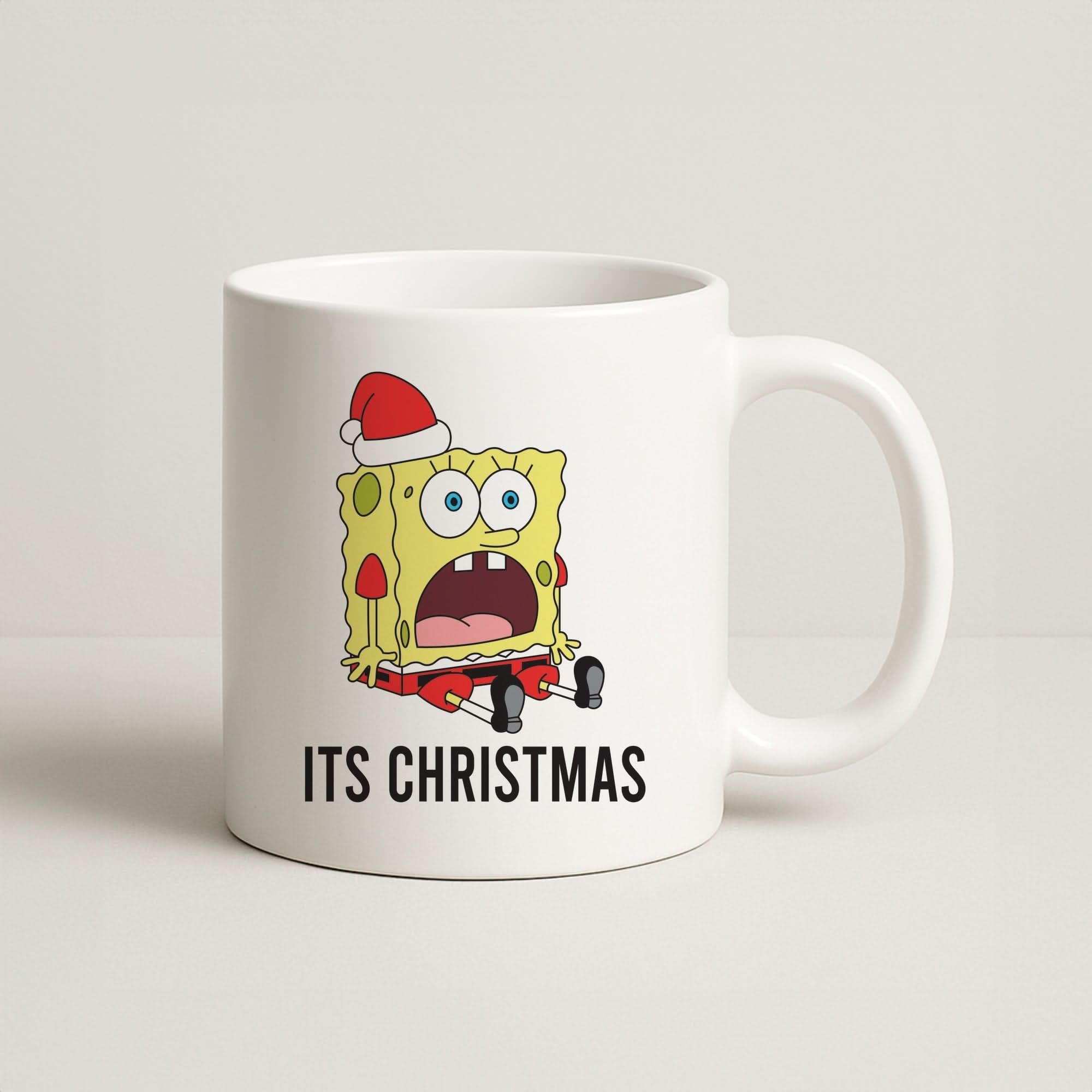 It's Christmas Cartoon Sponge Coffee Mug