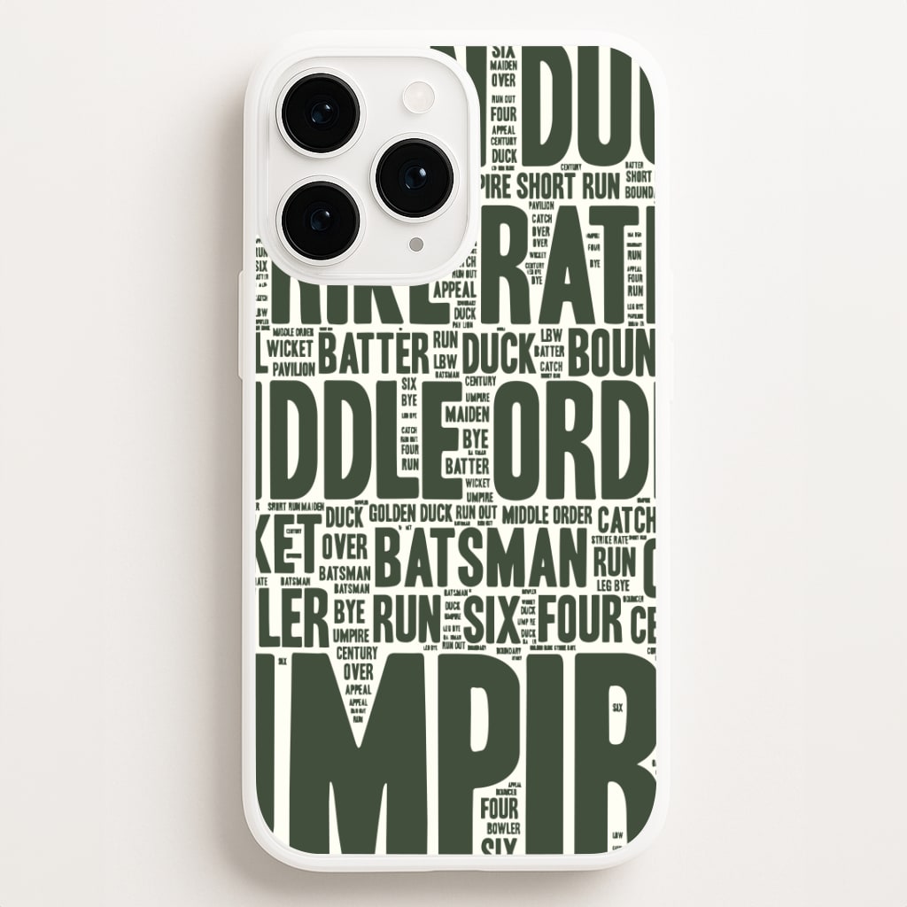 Cricket Wordscape iPhone 11 Pro Max Case