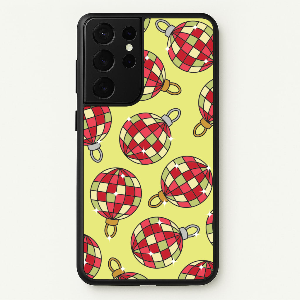 Disco Baubles Pattern Galaxy S21 Ultra Case
