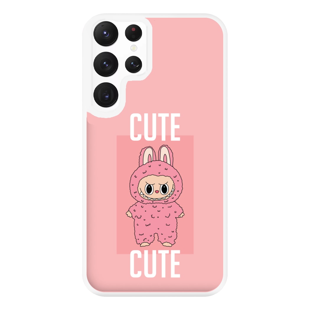Cute Pink Monster Galaxy S22 Ultra Case