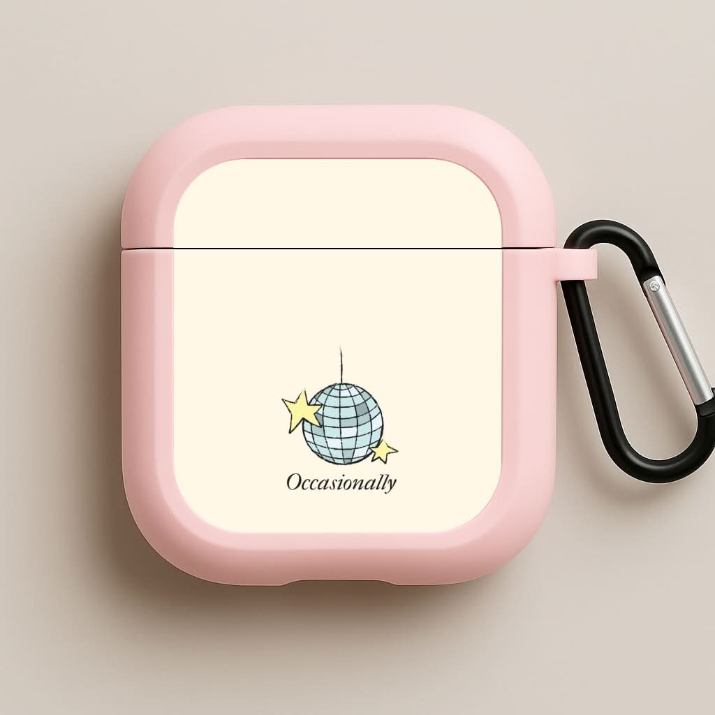 Ocasionally Discoball Pink AirPods Case