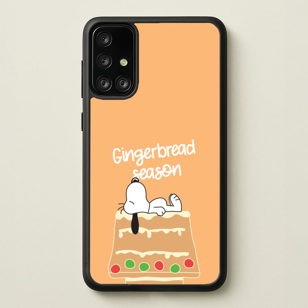 Cartoon Beagle Gingerbread House Galaxy A71 Case