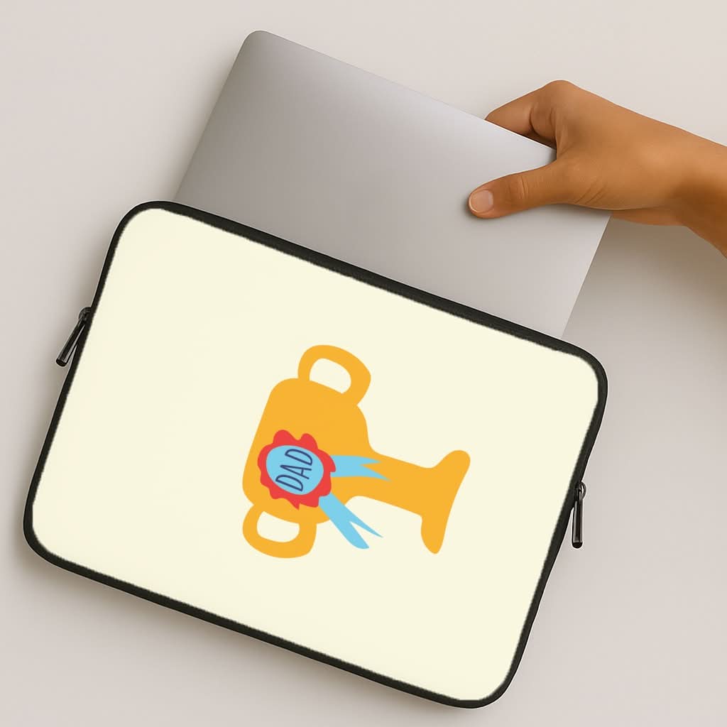 Cartoon Dad Trophy MacBook Cover