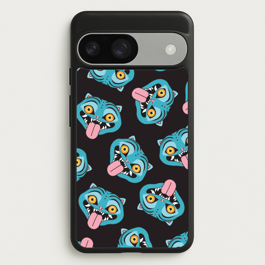 Demon Cat Pattern Google Pixel 9 / 9 Pro Case