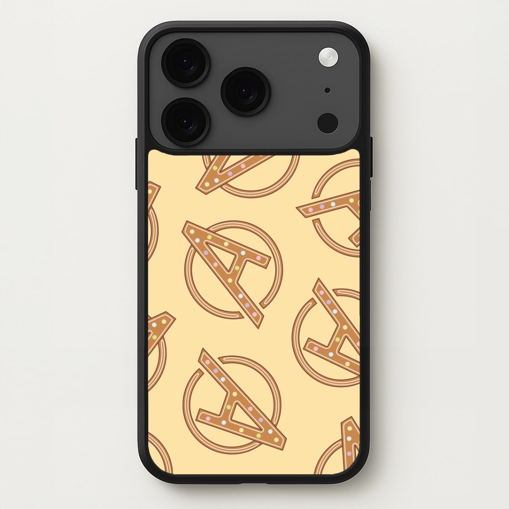 Superhero Team Gingerbread Pattern iPhone 17 Pro Case