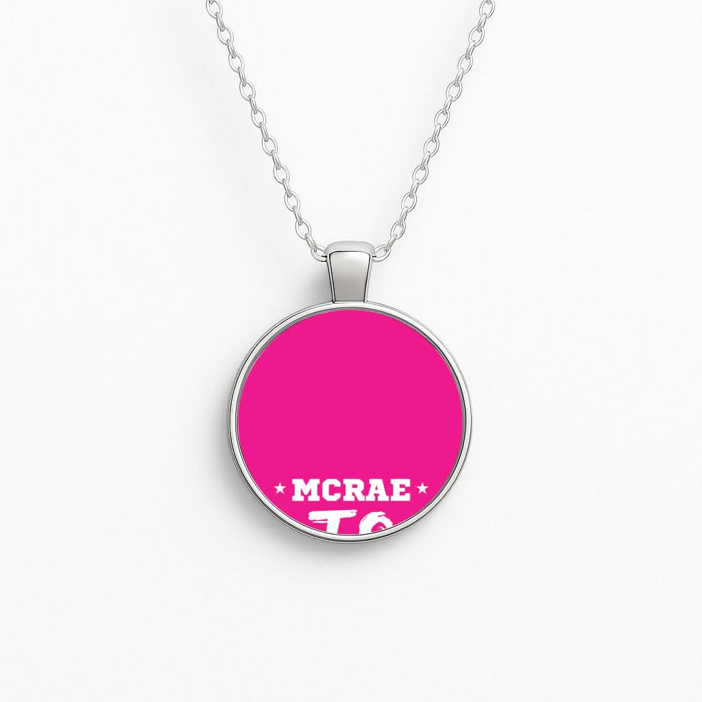 Pink T8 Sports Circle Necklace