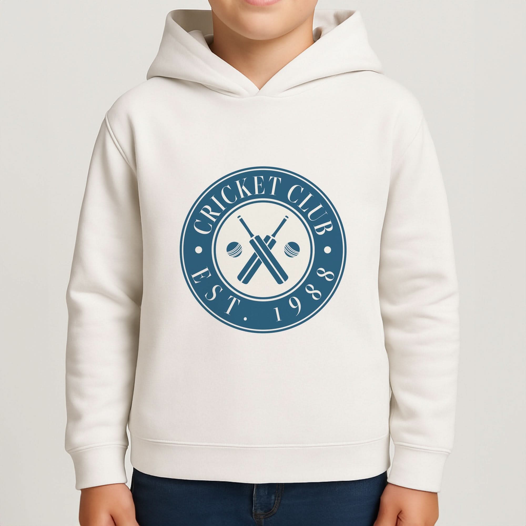 Cricket Badge Boys Hoodie