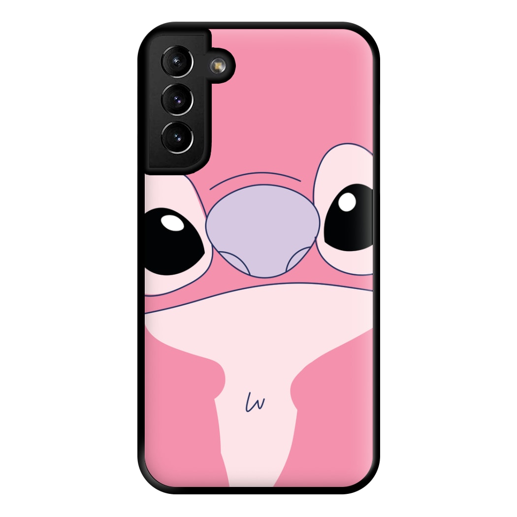 Cute Pink Alien Face Galaxy S21 Plus Case
