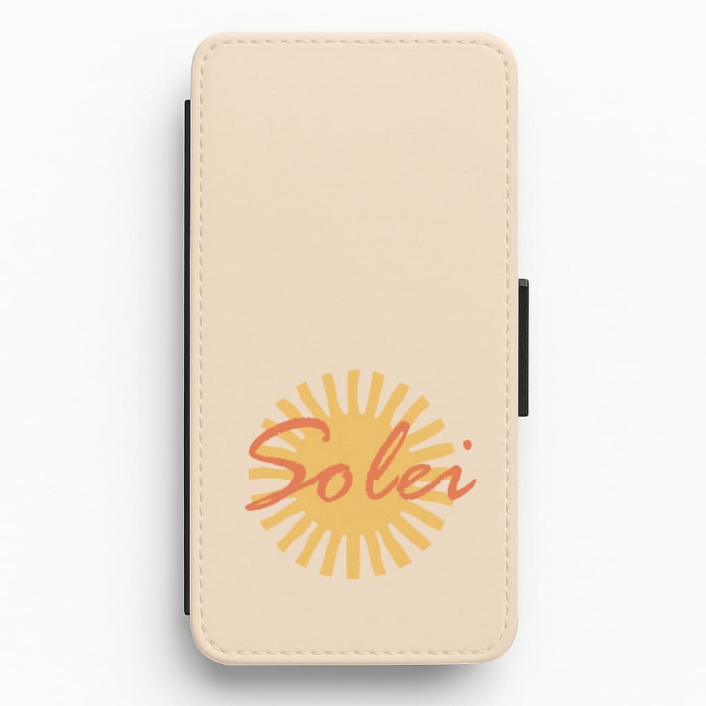 Abstract Sun Solei Flip / Wallet Phone Case