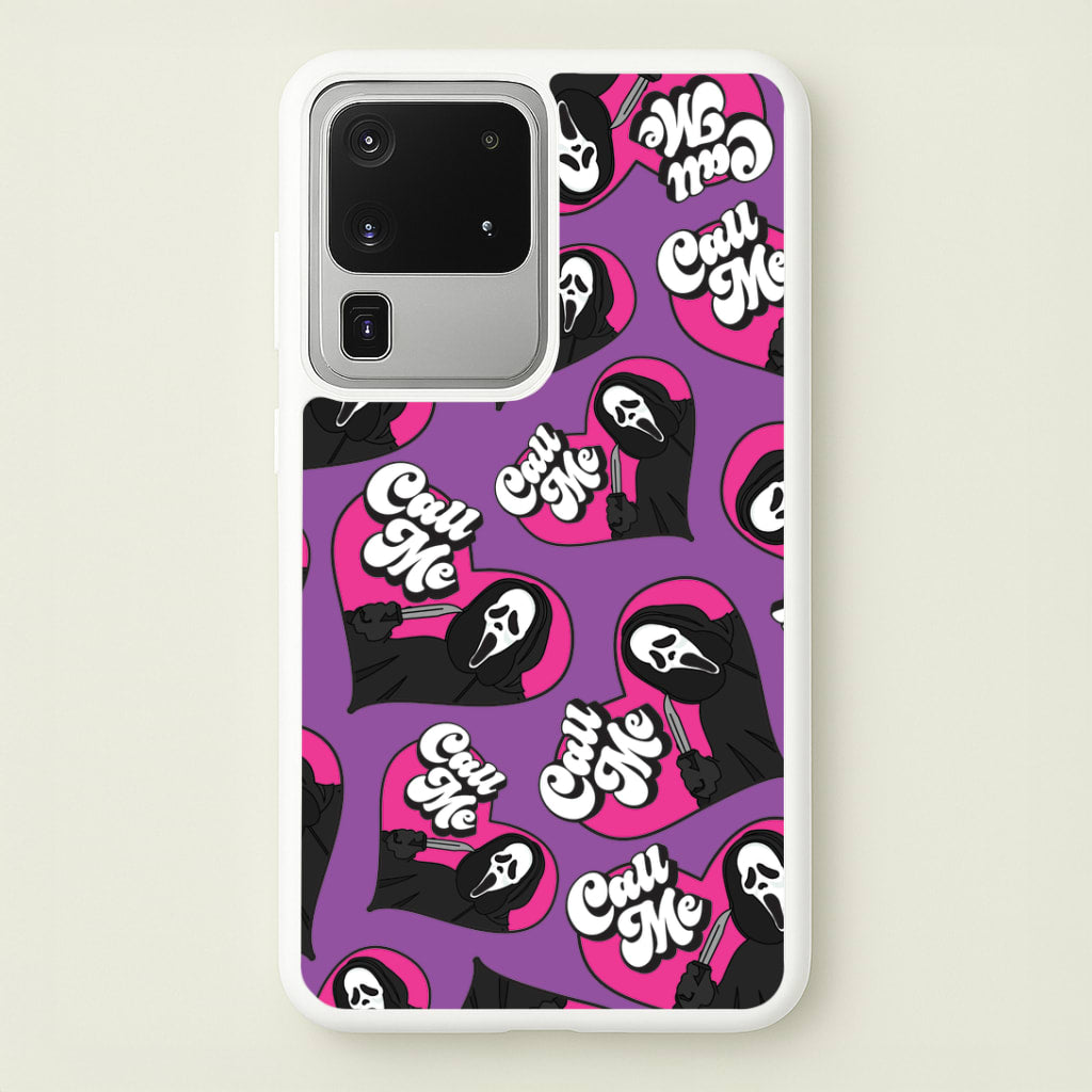 Call Me Heart Pattern Galaxy S20 Ultra Case