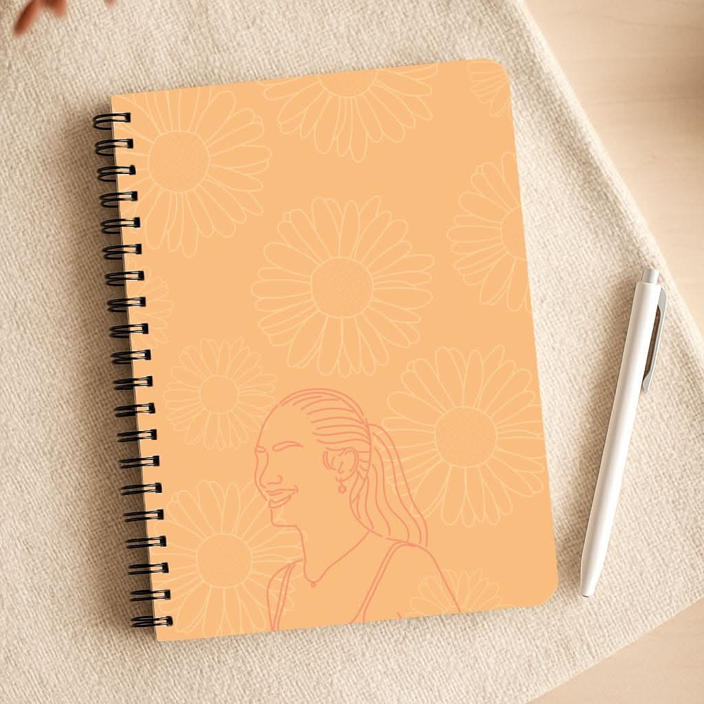 Belly And Daisies Outline Notepad