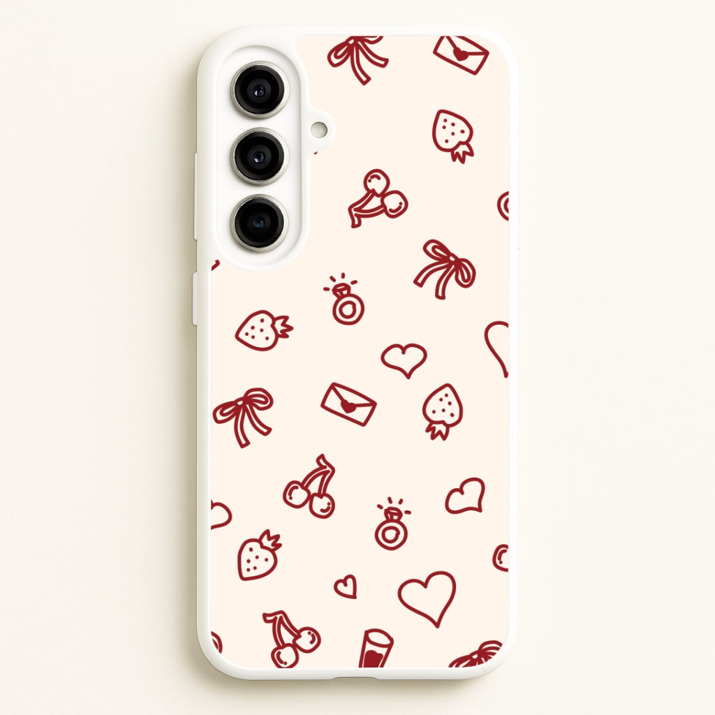 Valentines Doodles Galaxy A56 Case