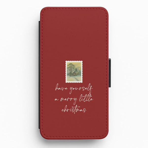 A Merry Little Christmas Stamp Flip / Wallet Phone Case