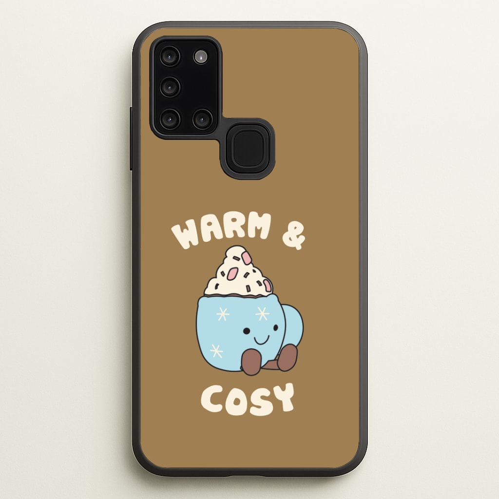 Hot Cocoa Plush Quote Galaxy A21s Case