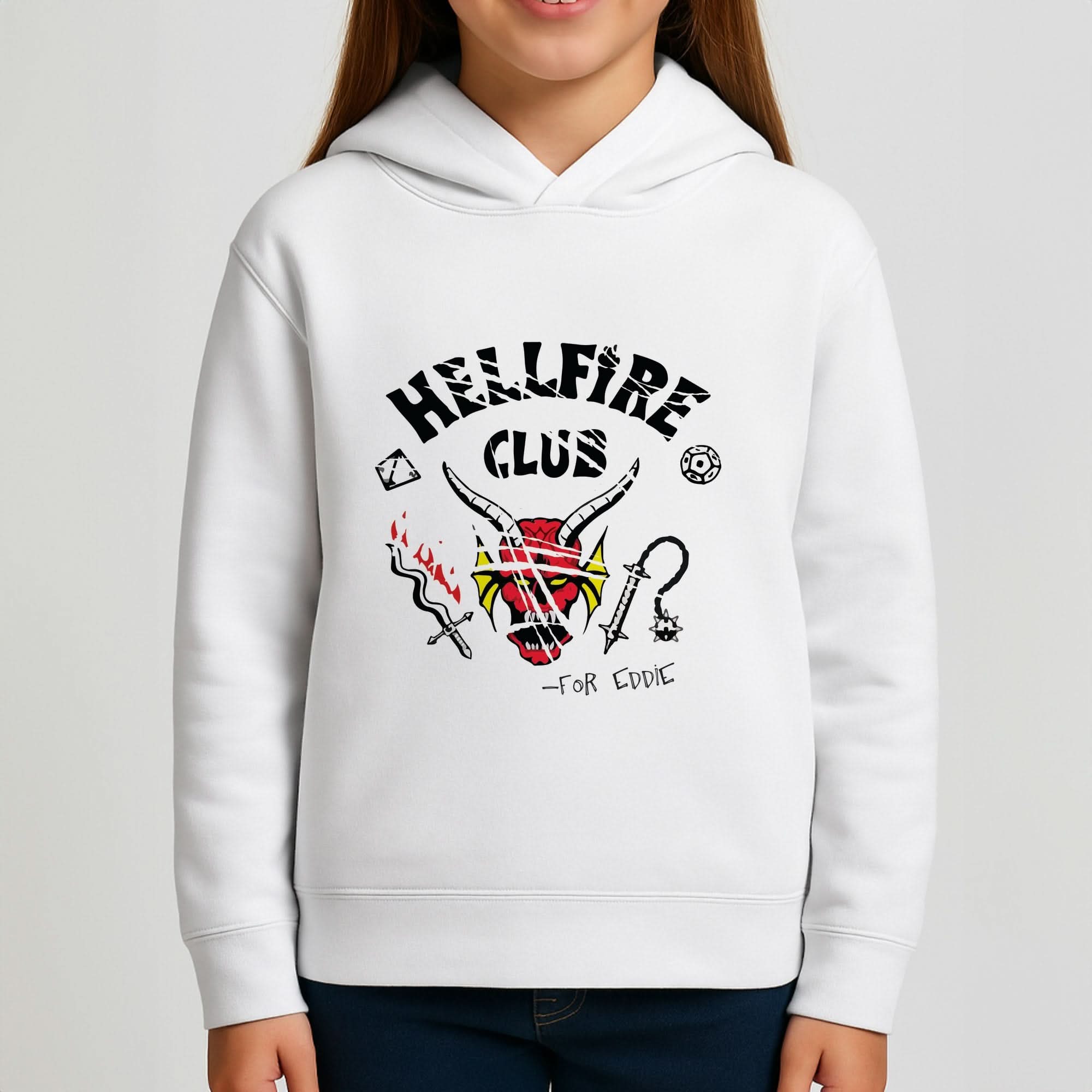 Torn Hellfire Club Girls Hoodie