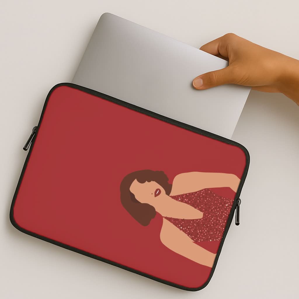 Red Sparkly Dress MacBook Cover