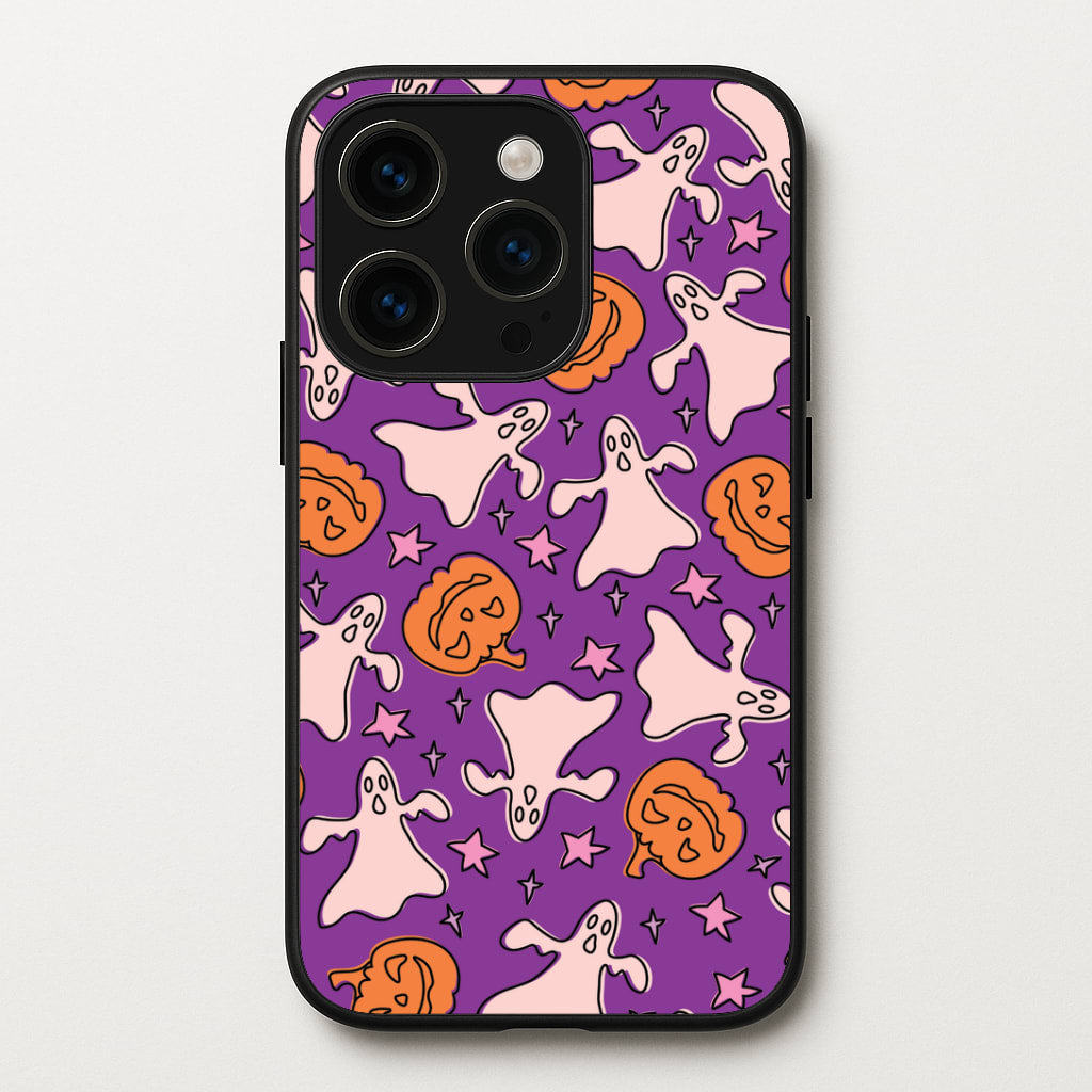 Abstract Halloween Pattern iPhone 14 Pro Case