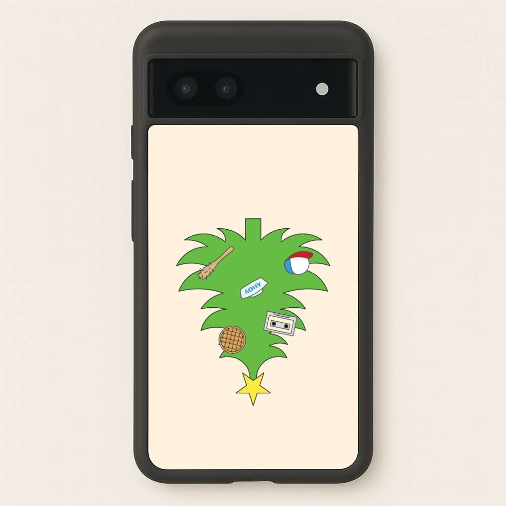 Upside Down Christmas Tree Google Pixel 6a Case