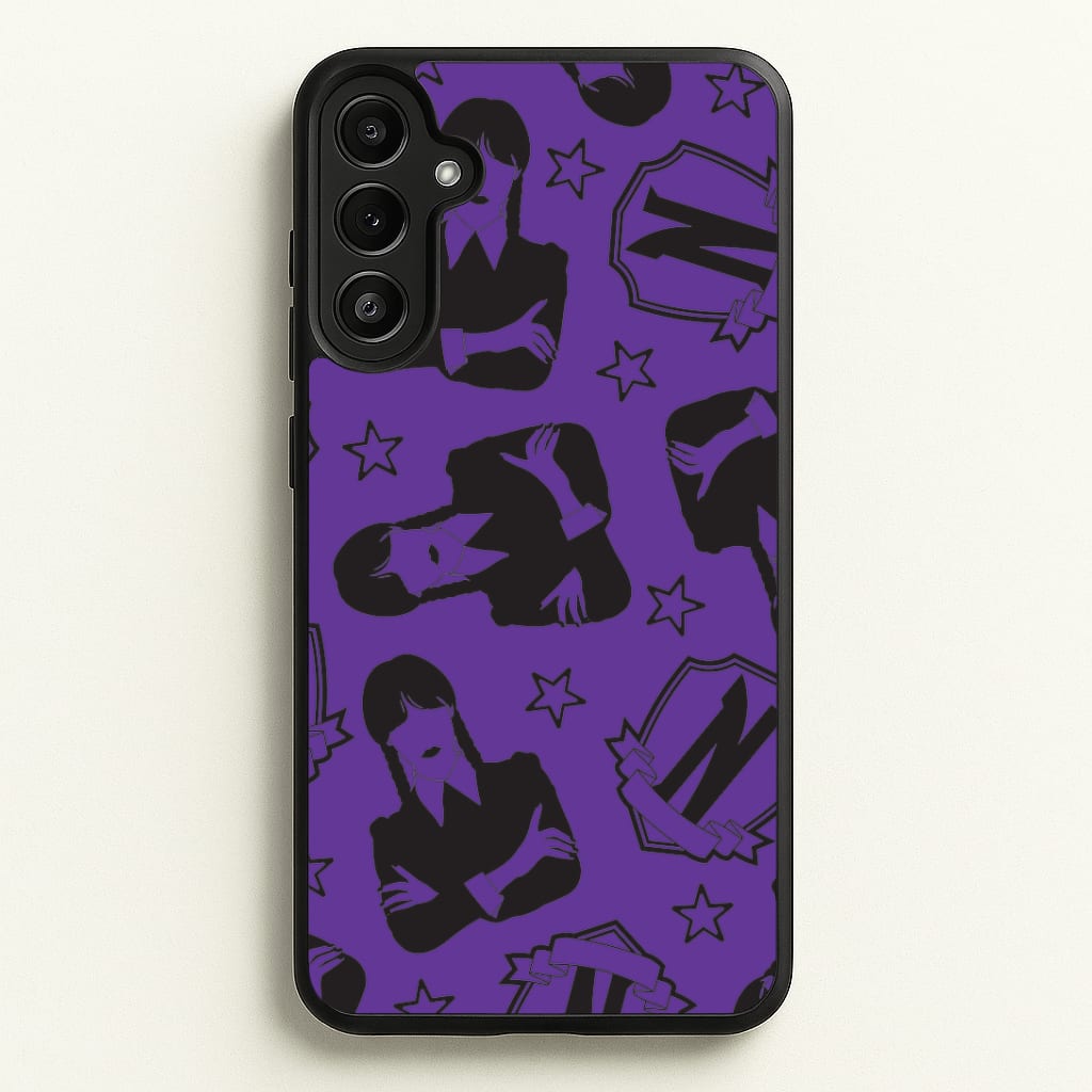 Wednesday Pattern Galaxy A34 Case