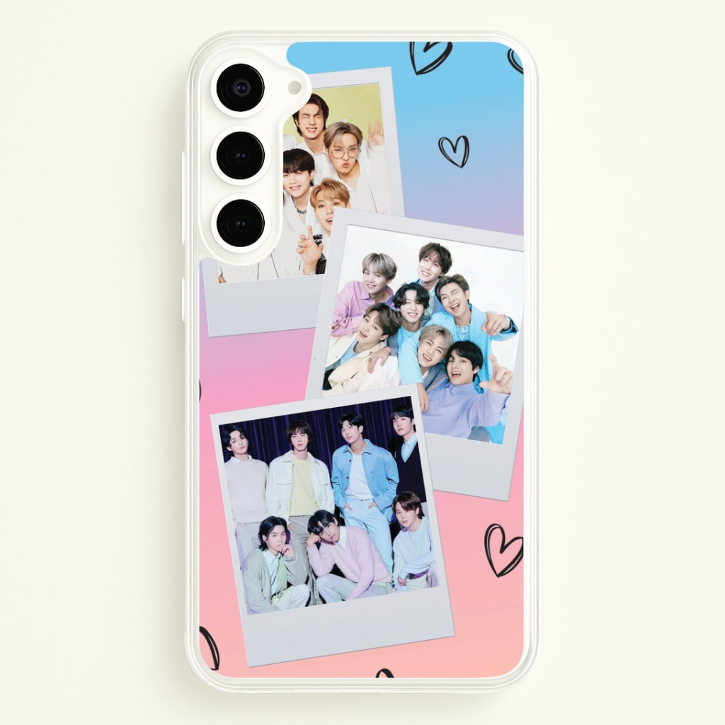 K-Pop Band Polaroid Collage Galaxy S23 Case