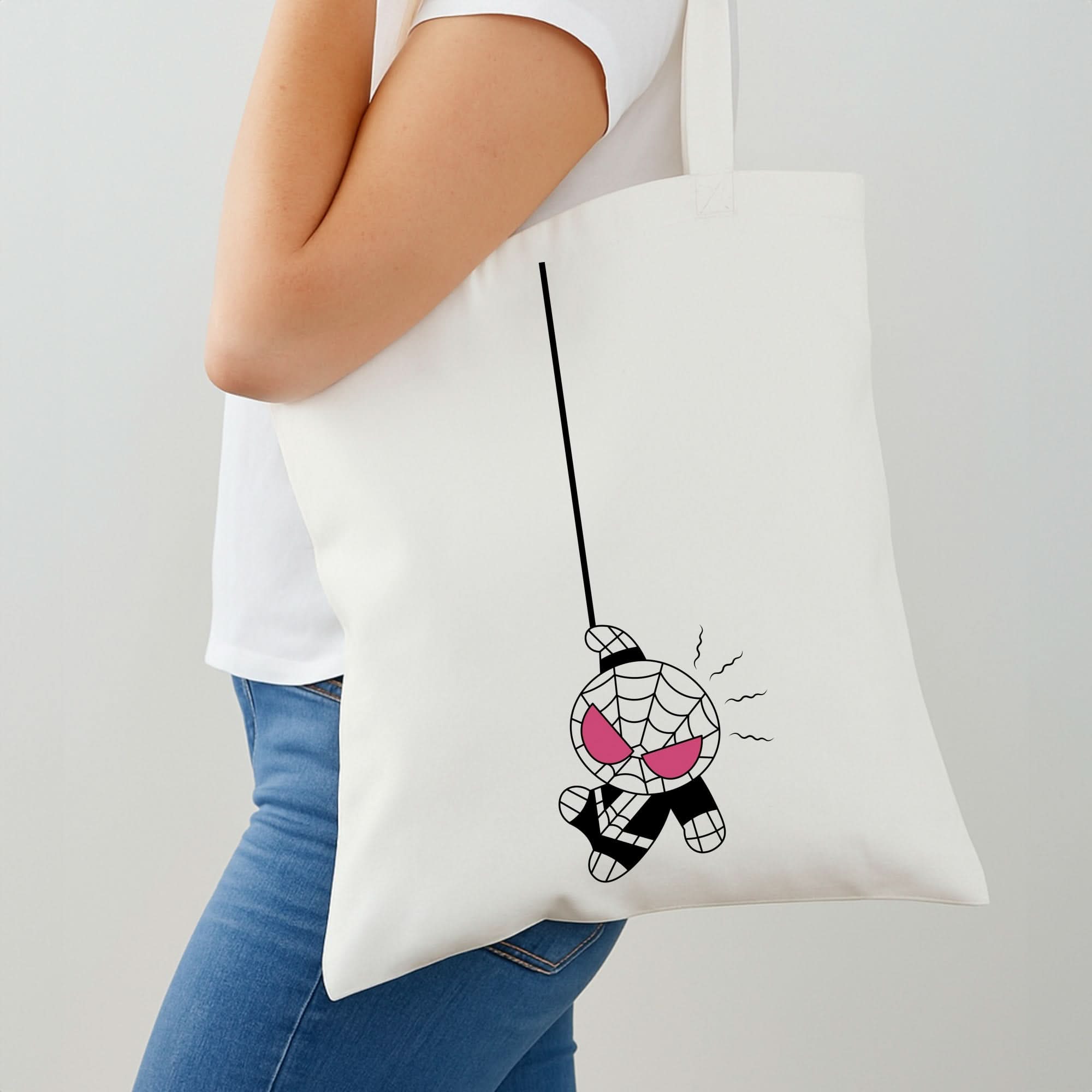 Pink Hanging Spider Hero Shoulder Bag